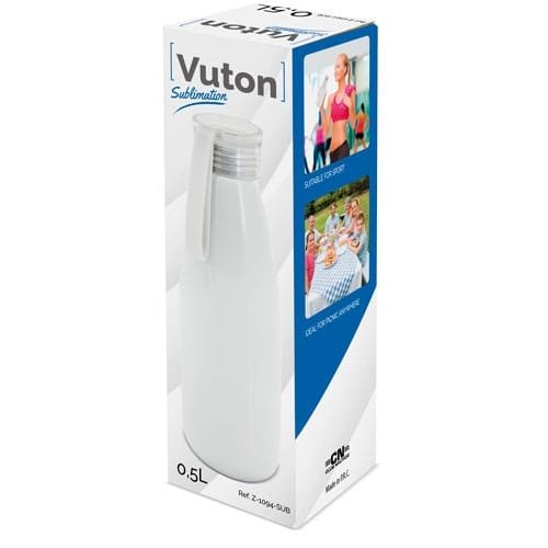 Алюминиевая бутылка с силиконовой крышкой для сублимации "VUTON" - Алюминиевая бутылка с силиконовой крышкой для сублимации "VUTON"
