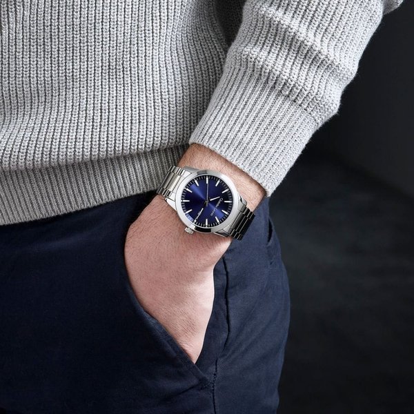 Часы Astrum Chrome / Navy с указателем даты - Часы Astrum Chrome / Navy с указателем даты