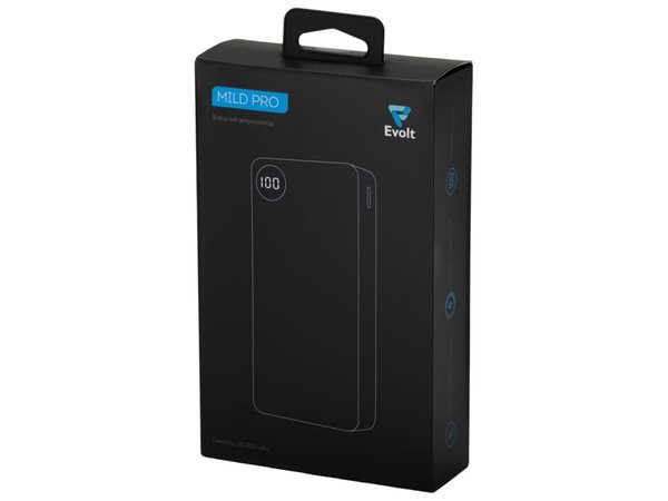 Внешний аккумулятор «Mild Pro» c быстрой зарядкой QC/PD, soft-touch, 20 000 mAh - Внешний аккумулятор «Mild Pro» c быстрой зарядкой QC/PD, soft-touch, 20 000 mAh