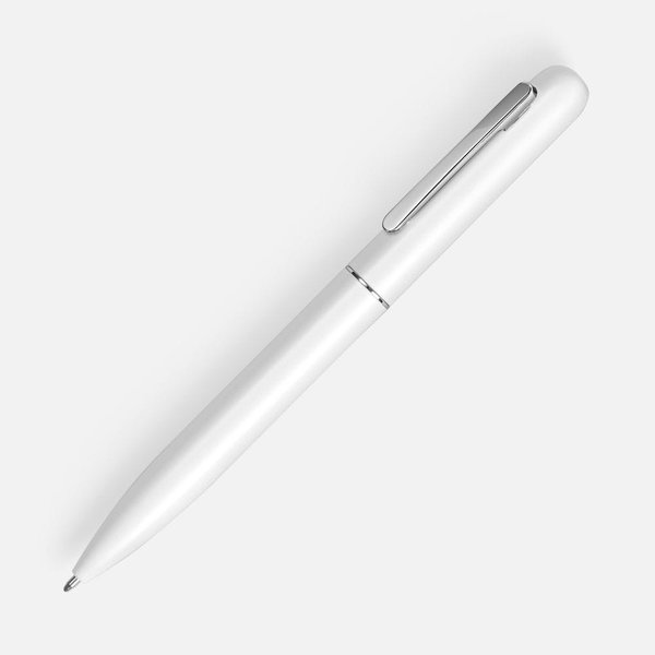 Ручка шариковая Scribo, матовая белая