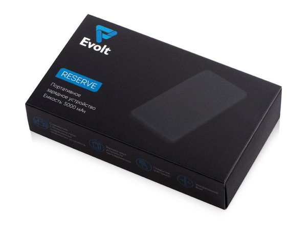 Внешний аккумулятор «Reserve» с USB Type-C, 5000 mAh - Внешний аккумулятор «Reserve» с USB Type-C, 5000 mAh