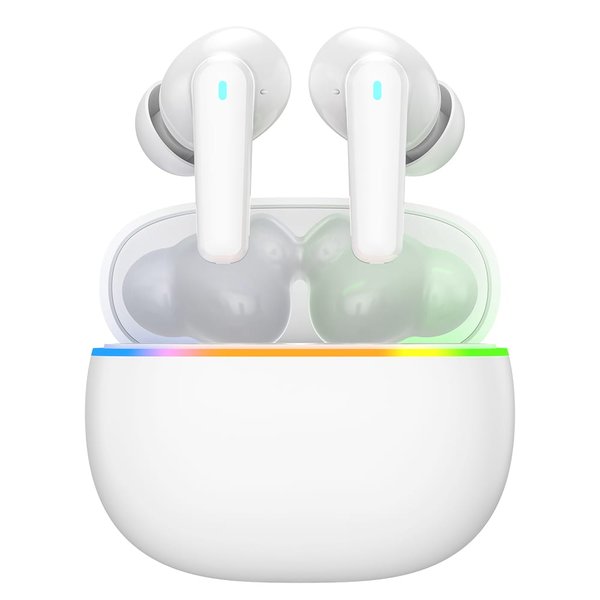 Наушники беспроводные Bluetooth Praise, белые - Наушники беспроводные Bluetooth Praise, белые