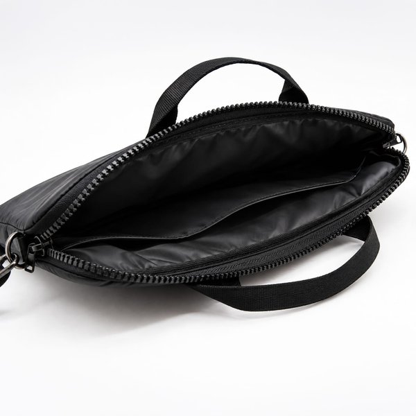 Сумка для ноутбука Superbag Bubble, стёганая, на молнии, с регулируемой лямкой - Сумка для ноутбука Superbag Bubble, стёганая, на молнии, с регулируемой лямкой (черный)