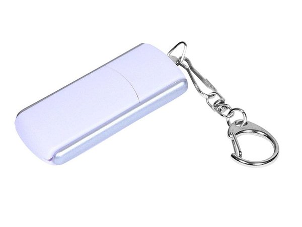 USB 2.0- флешка промо на 4 Гб с прямоугольной формы с выдвижным механизмом - USB 2.0- флешка промо на 4 Гб с прямоугольной формы с выдвижным механизмом