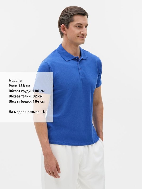 Рубашка поло мужская Prescott Men 170, ярко-синяя (royal)