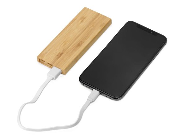 Внешний аккумулятор из бамбука «Bamboo», 5000 mAh - Внешний аккумулятор из бамбука «Bamboo», 5000 mAh