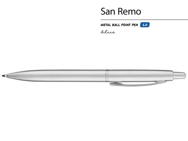 Ручка металлическая шариковая «San Remo» - Ручка металлическая шариковая «San Remo»