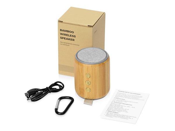 Портативная колонка из бамбука «Bongo» - Портативная колонка из бамбука «Bongo»