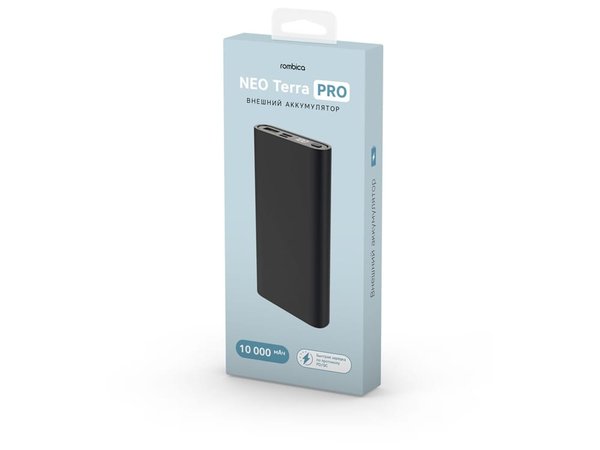 Внешний аккумулятор «Terra Pro» с QC/PD, 10000 mAh - Внешний аккумулятор «Terra Pro» с QC/PD, 10000 mAh