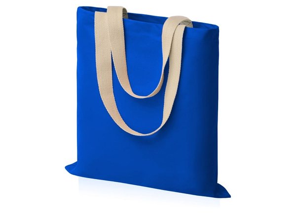 Сумка для шопинга «Steady» хлопковая с парусиновыми ручками, 260 г/м2 - Сумка для шопинга «Steady» хлопковая с парусиновыми ручками, 260 г/м2