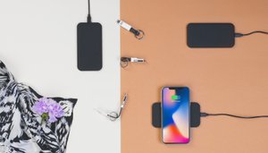 настольное беспроводное зарядное устройство "slim softtouch"