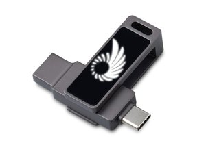 usb3.0/ type-c флешка 2в1 на 32 гб «спинлайт» с подсветкой