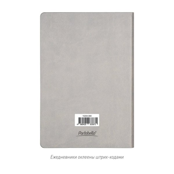 Ежедневник Латте (Latte NEW) недатированный, серый/зеленый