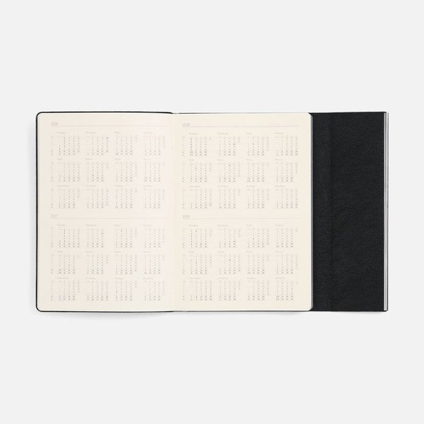 Ежедневник Petrus Flap, недатированный, черный