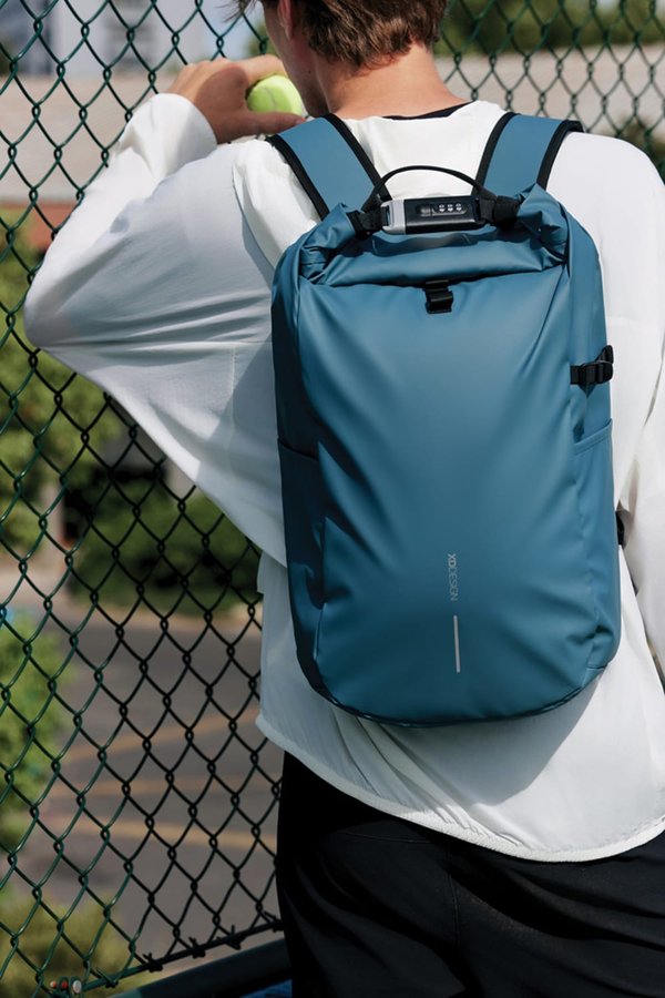 Антикражный рюкзак Urban Roll-top - Антикражный рюкзак Urban Roll-top, голубой
