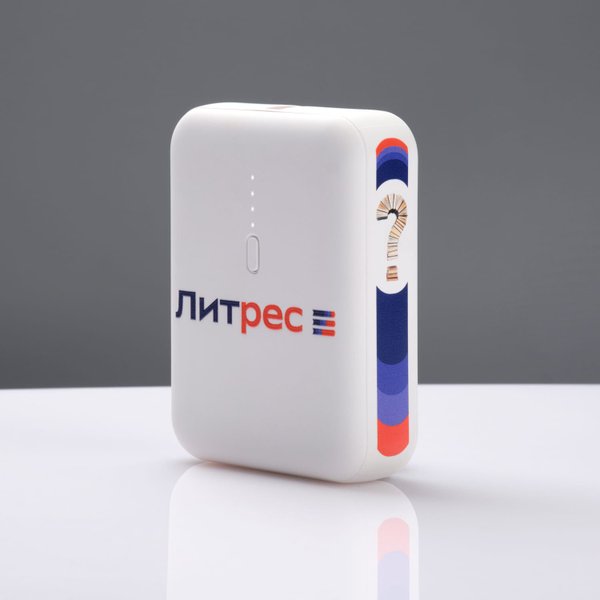 Внешний аккумулятор с функцией быстрой зарядки Формула (Formula) 10000 mAh, белый