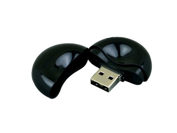 USB 2.0- флешка промо на 8 Гб круглой формы - USB 2.0- флешка промо на 8 Гб круглой формы
