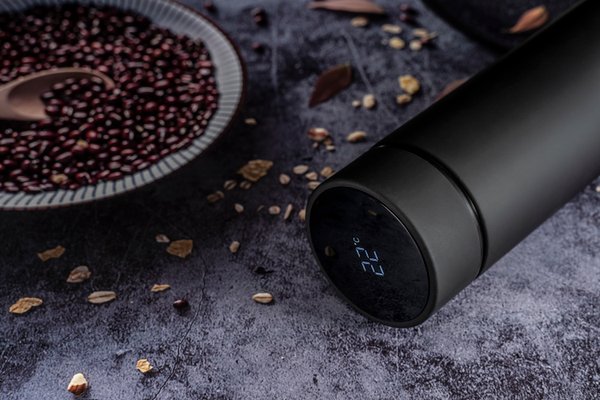 Термос Reactor софт-тач с датчиком температуры - Термос Reactor софт-тач с датчиком температуры (черный)