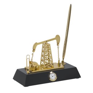 подставка с часами "нефтяная качалка"
