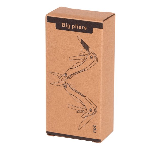 Многофункциональный инструмент BIG PLIERS, красный - Многофункциональный инструмент BIG PLIERS, красный
