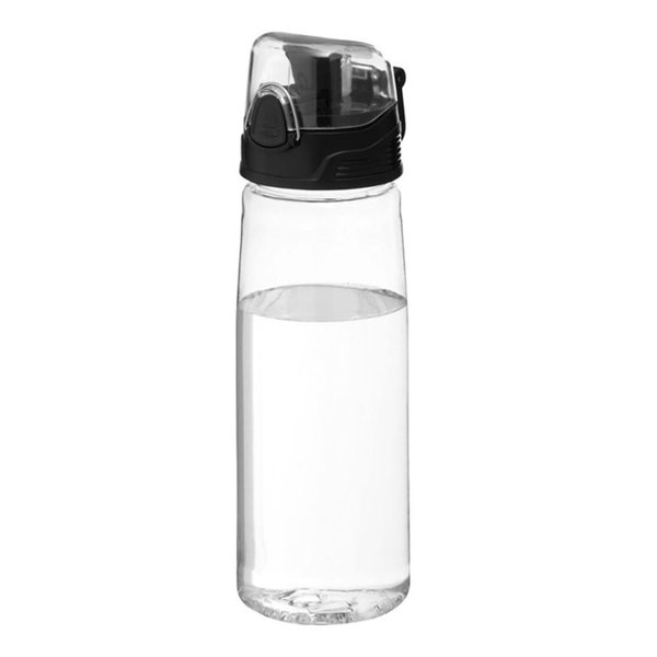 Бутылка для воды FLASK, 800 мл - Бутылка для воды FLASK, 800 мл; 25,2х7,7см, прозрачный, пластик