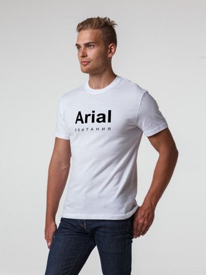 футболка arial обитания, белая