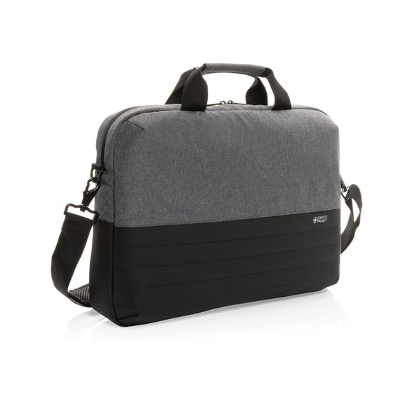 Сумка для ноутбука Swiss Peak с RFID-защитой из rPET AWARE™, 15,6’’ - Сумка для ноутбука Swiss Peak с RFID-защитой из rPET AWARE™, 15,6’’