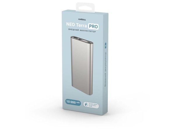 Внешний аккумулятор «Terra Pro» с QC/PD, 10000 mAh - Внешний аккумулятор «Terra Pro» с QC/PD, 10000 mAh