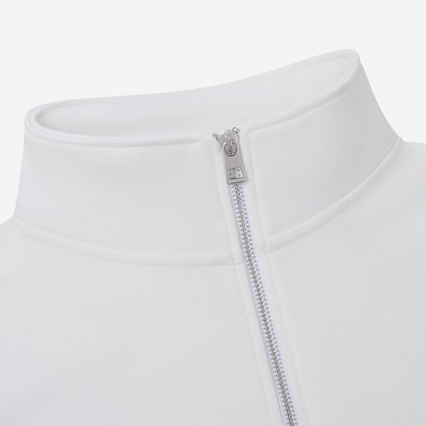 Толстовка на молнии унисекс Флоу (Flow), белая, размер 5XL/6XL