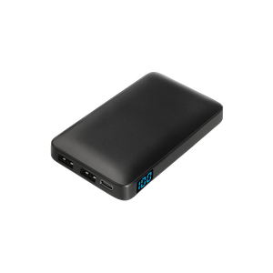внешний аккумулятор с цветной подсветкой анкор макс (ancor max) 5000 mah, черный