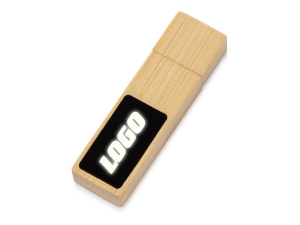 USB 2.0- флешка на 32 Гб c подсветкой логотипа «Bamboo LED» - USB 2.0- флешка на 32 Гб c подсветкой логотипа «Bamboo LED»