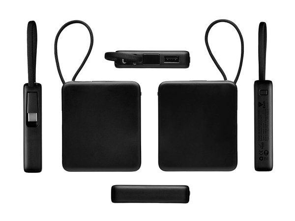 Внешний аккумулятор со встроенным кабелем USB-C «Дэнси», 5000 мАч - Внешний аккумулятор со встроенным кабелем USB-C «Дэнси», 5000 мАч