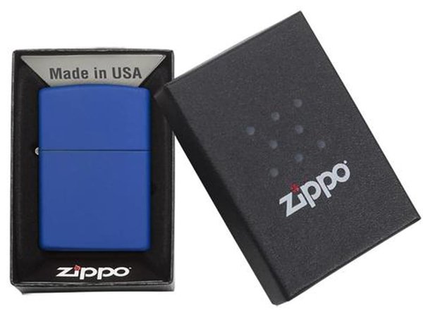 Зажигалка ZIPPO Classic с покрытием Royal Blue Matte - Зажигалка ZIPPO Classic с покрытием Royal Blue Matte