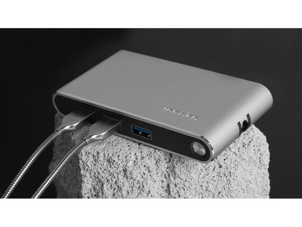 Хаб 8-в-1 Type-C «Hermes», USB 3.0 x 3, Type-C PD, HDMI, LAN, картридер - Хаб 8-в-1 Type-C «Hermes», USB 3.0 x 3, Type-C PD, HDMI, LAN, картридер