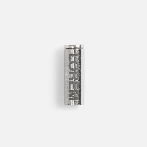 Наконечник для шнурка Nozzle, ver.2, серебристый (хром)