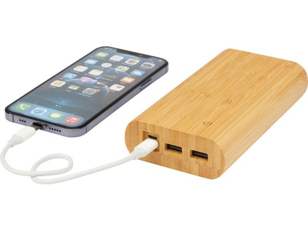 Портативное зарядное устройство «Tulda» из бамбука, 20000 mAh - Портативное зарядное устройство «Tulda» из бамбука, 20000 mAh