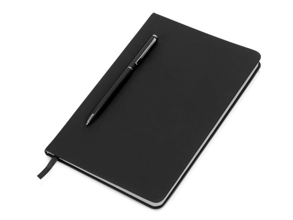 Блокнот А5 «Magnet» soft-touch с магнитным держателем для ручки - Блокнот А5 «Magnet» soft-touch с магнитным держателем для ручки