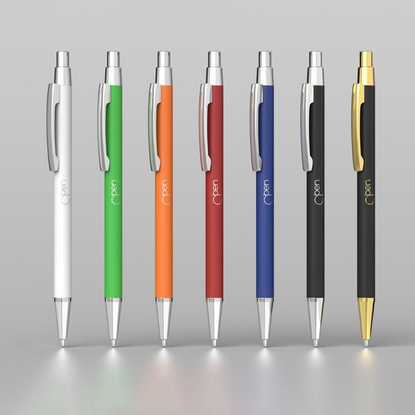 Ручка шариковая "Ray", покрытие soft touch - Ручка шариковая "Ray", покрытие soft touch черный с золотом