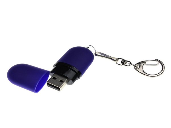 USB 2.0- флешка «Goutte Soft-touch» на 64 Гб каплевидной формы - USB 2.0- флешка «Goutte Soft-touch» на 64 Гб каплевидной формы