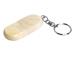 usb 2.0- флешка на 16 гб овальной формы и колпачком с магнитом