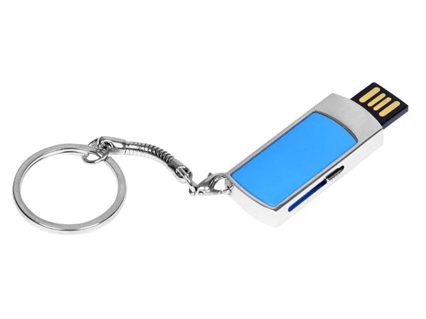 USB 2.0- флешка на 16 Гб с выдвижным механизмом и мини чипом - USB 2.0- флешка на 16 Гб с выдвижным механизмом и мини чипом