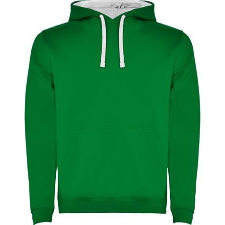 Толстовка URBAN мужская - Толстовка URBAN мужская, ЯРКО-ЗЕЛЕНЫЙ/БЕЛЫЙ 3XL