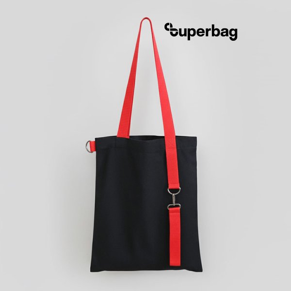 Шоппер Superbag black с ремувкой 4sb - Шоппер Superbag black с ремувкой 4sb (чёрный с красным)