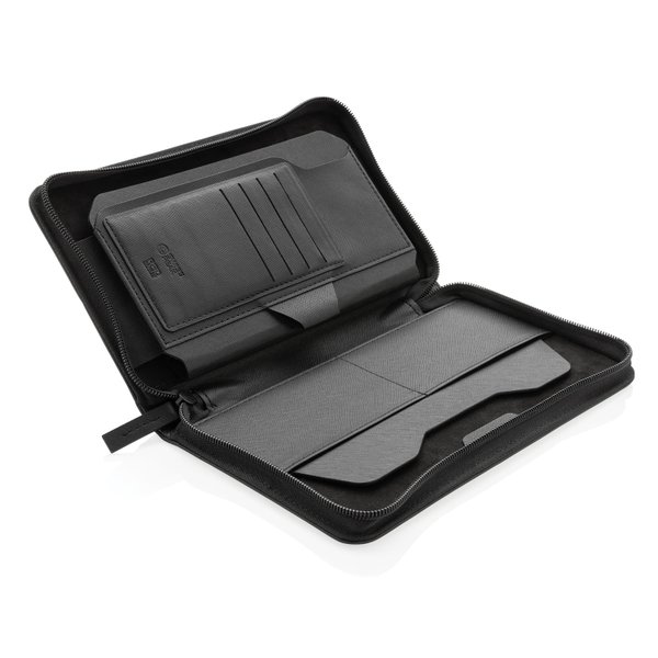 Дорожный органайзер Swiss Peak Heritage из rPU RCS с RFID-защитой - Дорожный органайзер Swiss Peak Heritage из rPU RCS с RFID-защитой