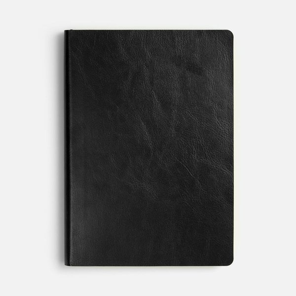Ежедневник Doppio, недатированный, черный с желтым
