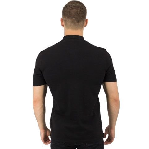 Рубашка поло Rock, мужская - Рубашка поло Rock, мужская (черная, 2XL)