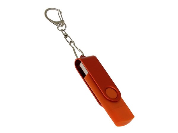 USB 3.0- флешка на 64 Гб с поворотным механизмом и дополнительным разъемом Type-C - USB 3.0- флешка на 64 Гб с поворотным механизмом и дополнительным разъемом Type-C