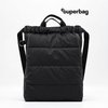 Рюкзак Superbag Bubble, стёганый, с внутренним карманом и креплением (карабин) (черный)