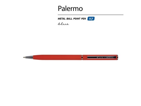 Ручка металлическая шариковая «Palermo», софт-тач - Ручка металлическая шариковая «Palermo», софт-тач