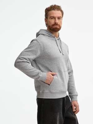 толстовка унисекс spencer, серый меланж